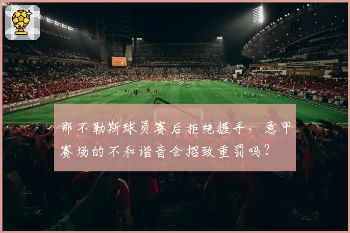 那不勒斯球员赛后拒绝握手，意甲赛场的不和谐音会招致重罚吗？